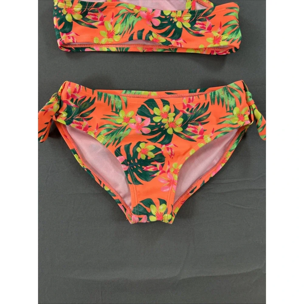 Art & Class Swimsuit Youth Girls Medium Floral